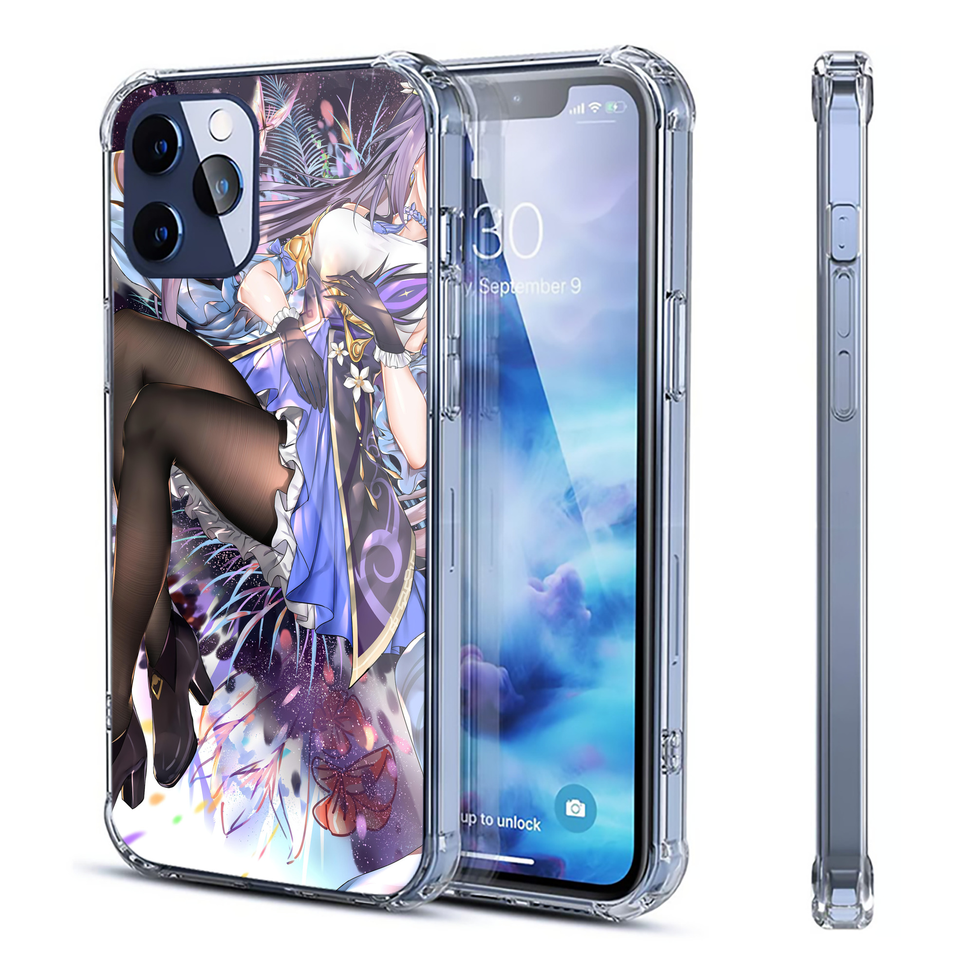 げんし神 genshin 【iPhone 12シリーズ対応】透明スマホケース（クリアソフトケース）